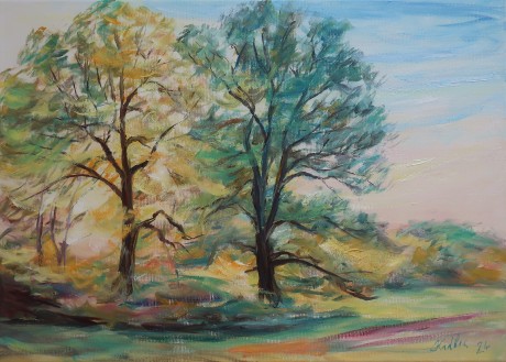 Two oaks (50x70 cm)