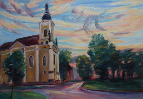 Church of St. Antonin (100x130 cm)