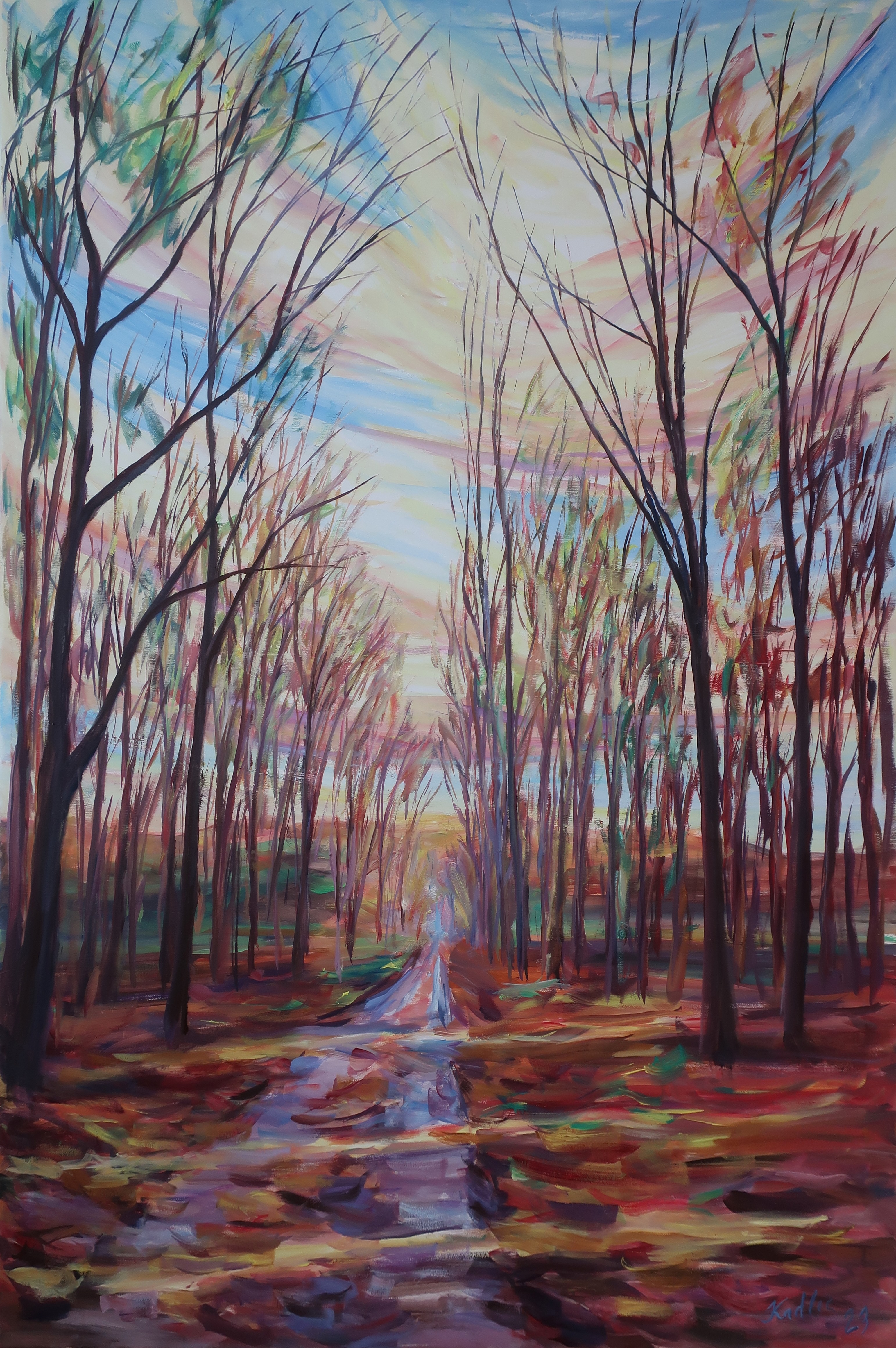 Autumn path  (150x100 cm)