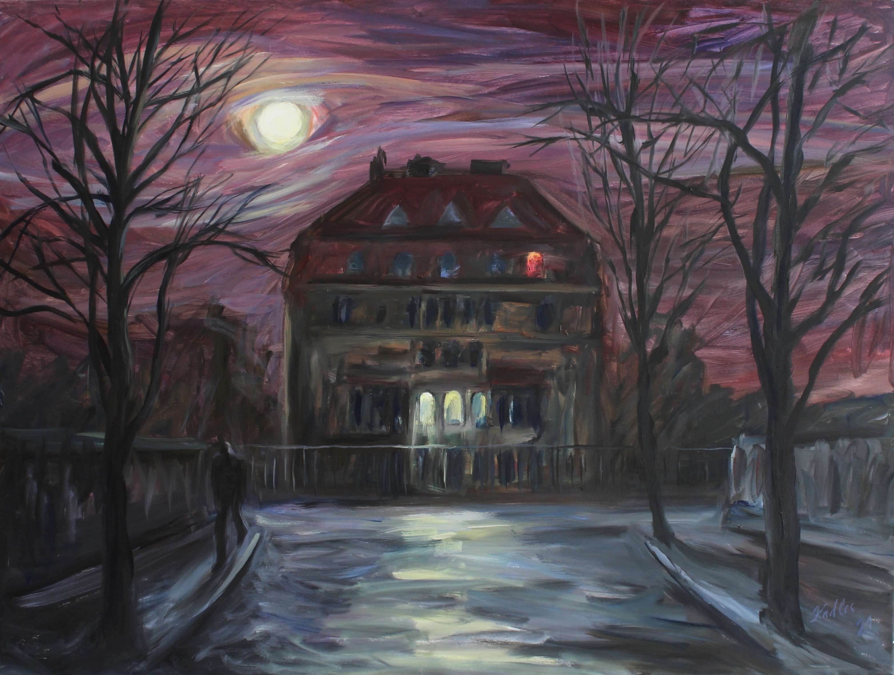 Usher´s house (90x120 cm)